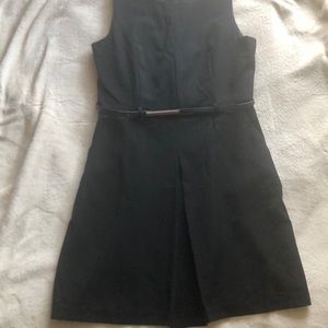 black mini dress